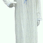 Women's long-sleeved cotton dress BLUE 110