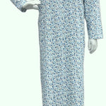 Women's long-sleeved cotton dress  LIGHT BLUE 134
