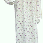Women's long-sleeved cotton dress PRINTED VIOLET 134