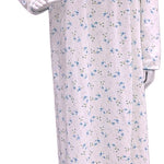 Women's long-sleeved cotton dress LIGHT BLUE 134