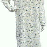 Women's long-sleeved cotton dress BLUE 134