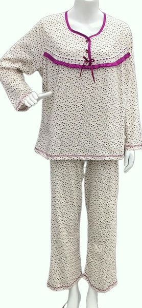 PAJAMA LONG SLEEVE MAROON 115