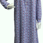 قميص نوم NWT Lanz of Salzburg Tyrolean COTTON FLANNEL بالقلوب/الزهور 5616839-464