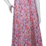 PINK Floral Satin Ballet Nightgown(SHORT)6031