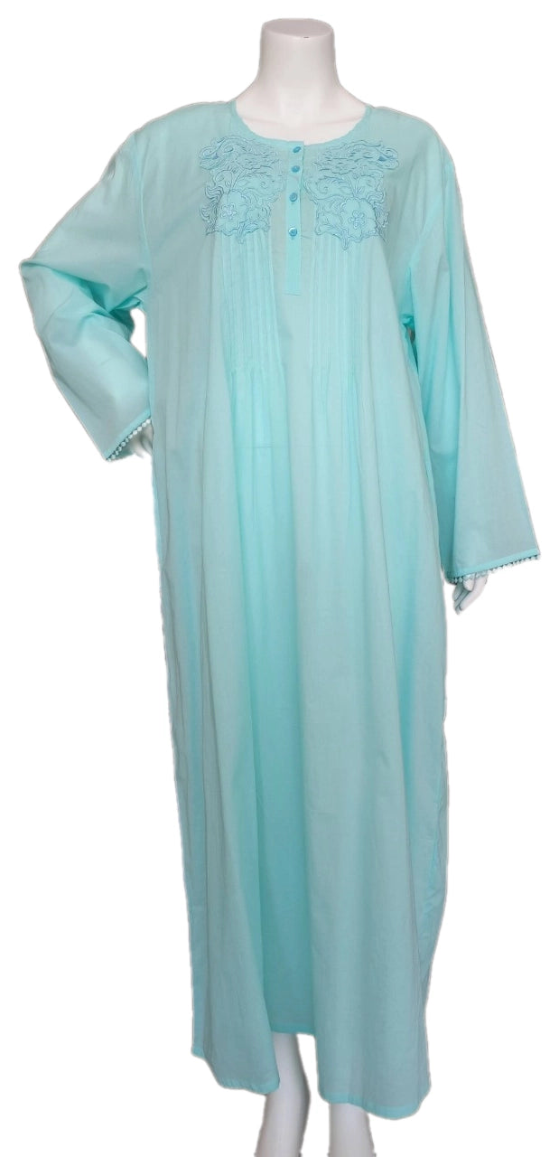 Cool summer cotton dress, long sleeve 25-02-B-2