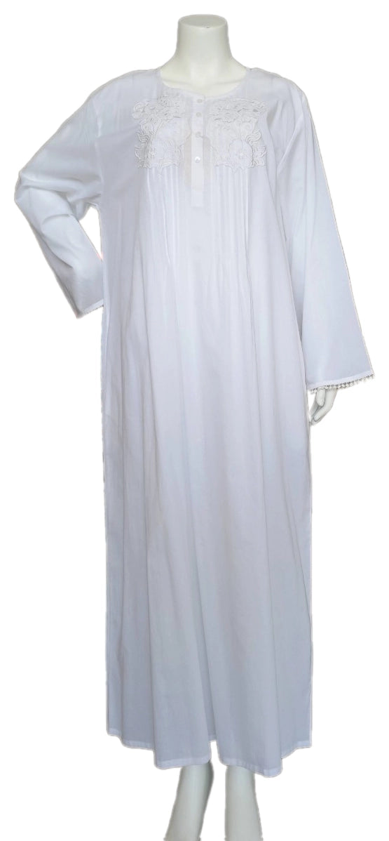 Cool summer cotton dress, long sleeve 25-02-B-3