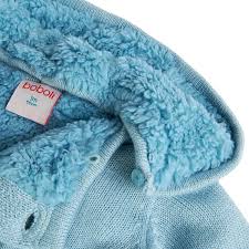 Boboli Baby's Tricot Jacket with Hood Light Blue109123