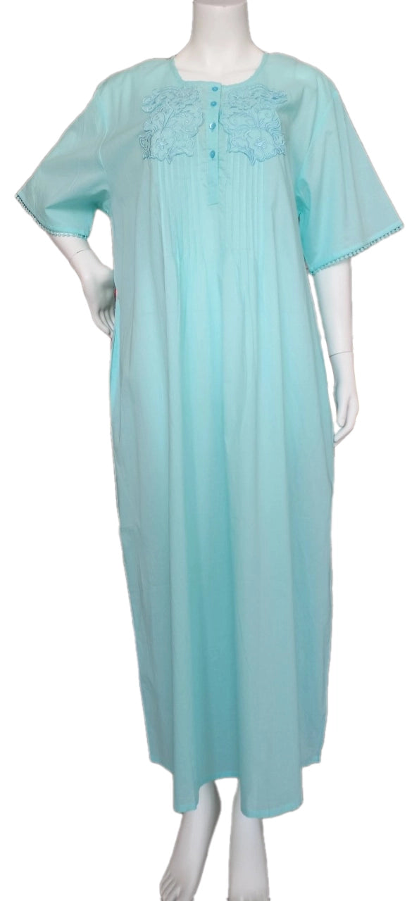 Cool summer cotton dress, half sleeve 25-02-A-2