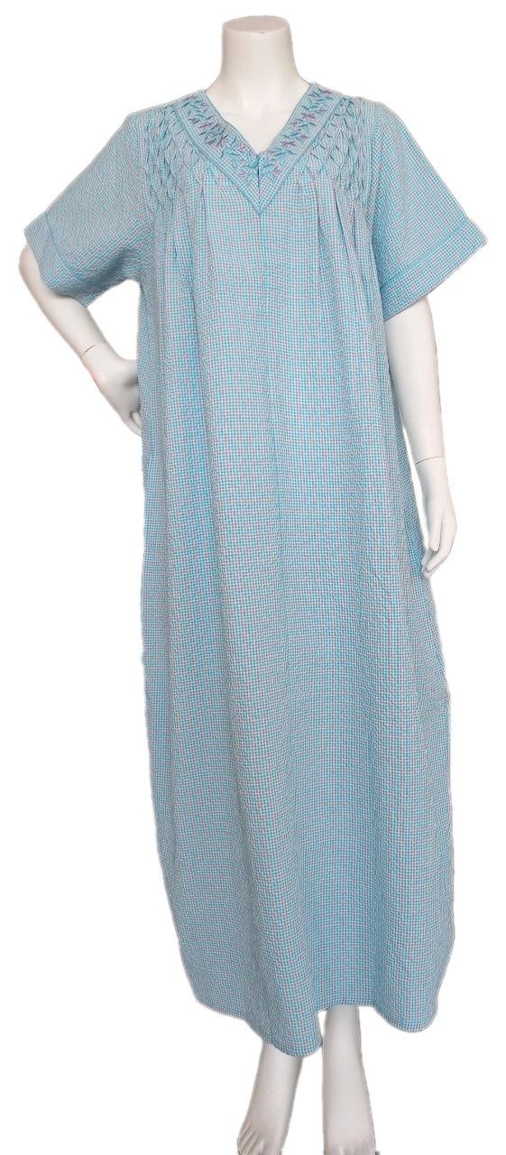 Cool summer cotton dress, half sleeve 25-11-A-2