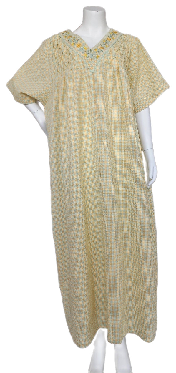 Cool summer cotton dress, half sleeve 25-11-A-1