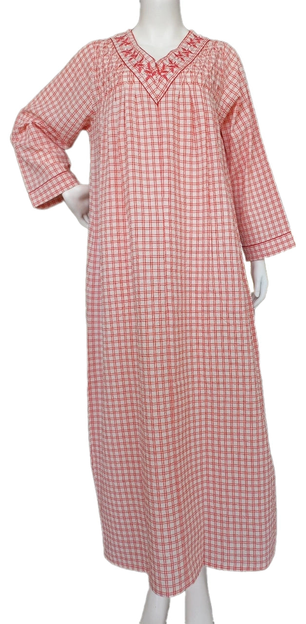 Cool summer cotton dress, long sleeve 25-11-B-3