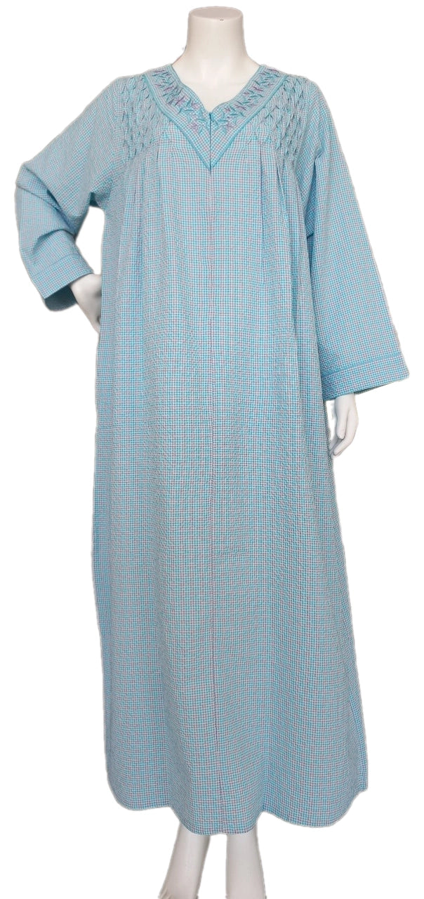 Cool summer cotton dress, long sleeve 25-11-B-2