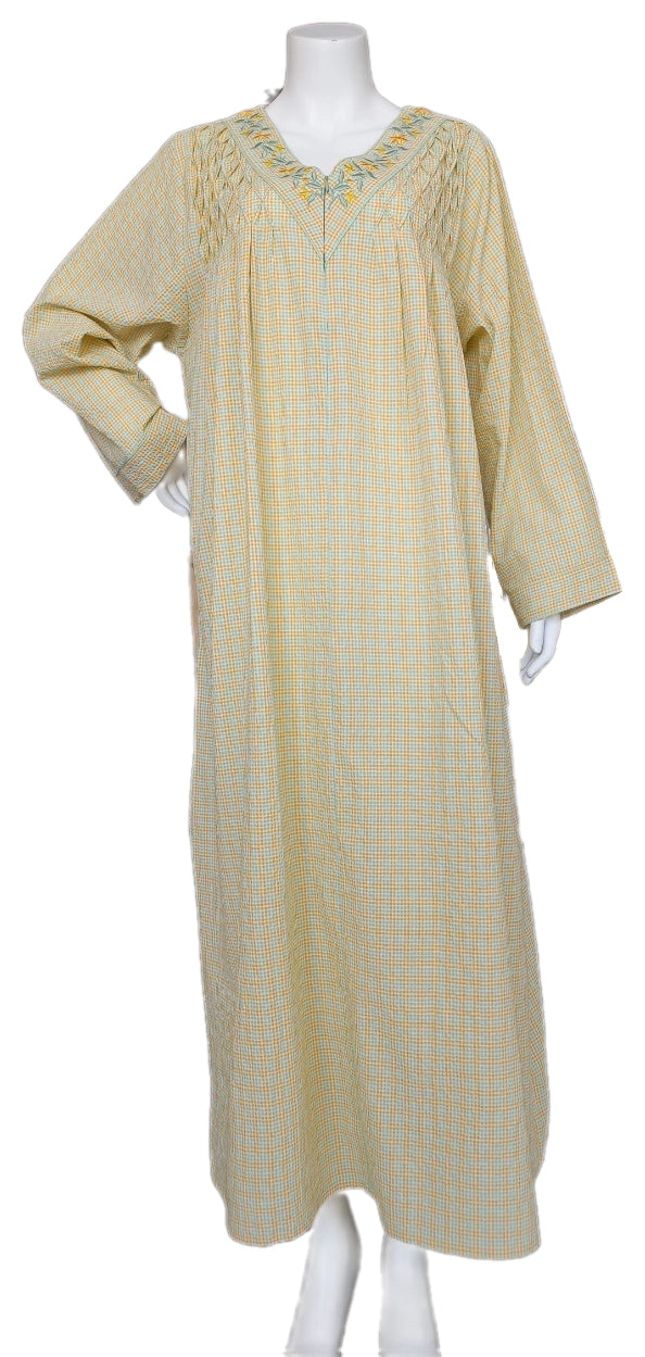 Cool summer cotton dress, long sleeve 25-11-B-1