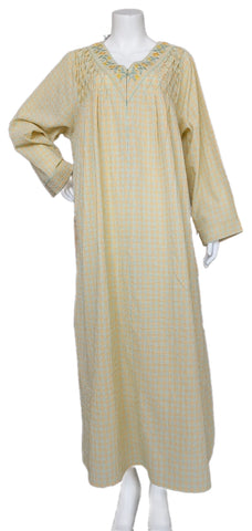 Cool summer cotton dress, long sleeve 25-11-B-1