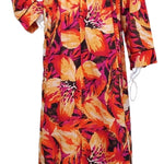 Women's Cotton Floral Long Zip Shirt 1831