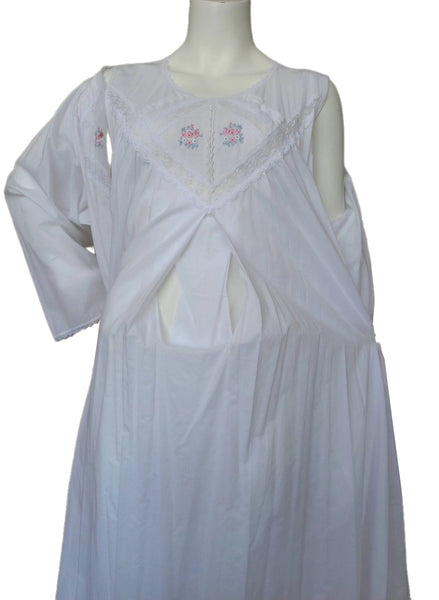 SOFT WHISPERS 'Two-piece postpartum reception dress 5554