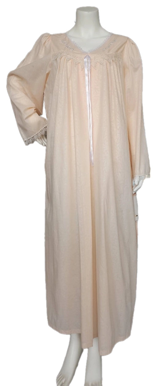 Soft cotton long sleeve reception piece 2224(PEACH)