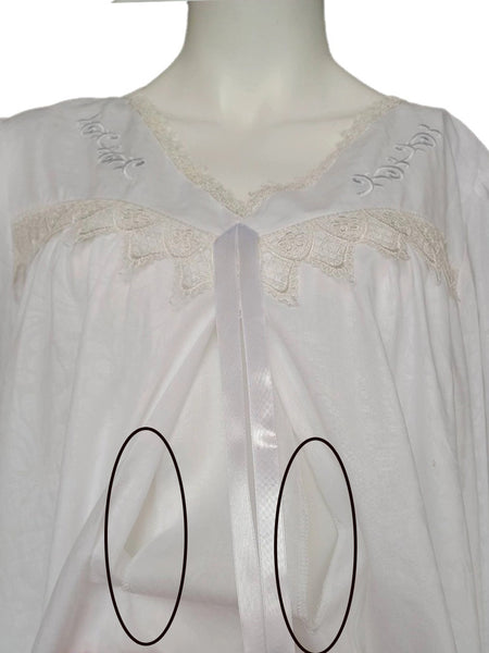 Soft cotton long sleeve reception piece 2224 (WHITE)