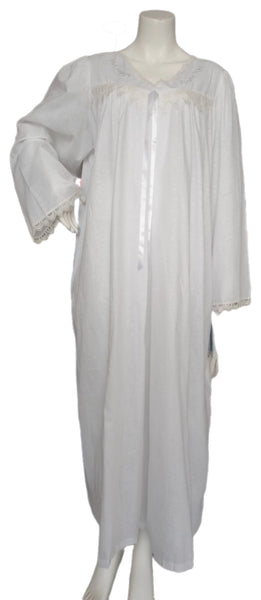 Soft cotton long sleeve reception piece 2224 (WHITE)