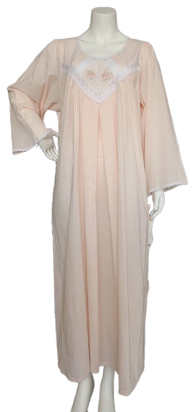 Long-sleeved nursing bra made of soft cotton. 2228(PEACH)