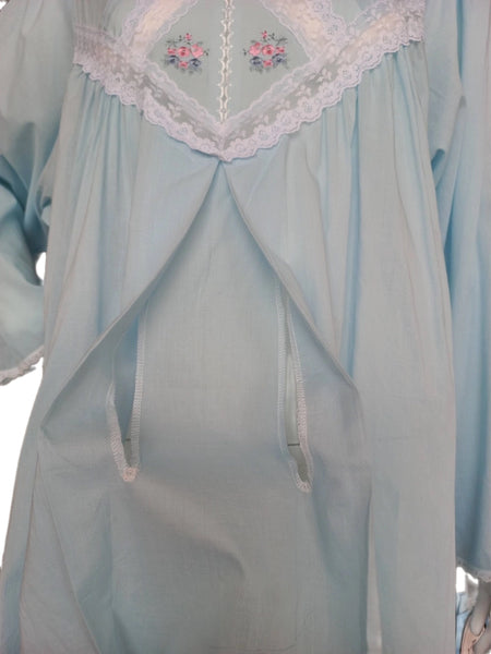 Long-sleeved nursing bra made of soft cotton. 2228(PEACH)