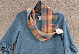 Bonnie Jean Quarter Double Bell Sleeve Knit Dress with Scarf Set Girls 10547