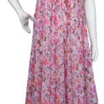 PINK Floral Satin Ballet Nightgown(MEDI)7030