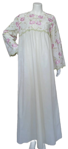 ivory 'Women's embroidered cotton dress" 60006-LCJ2