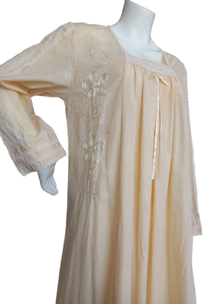 BEIGE soft cotton lace dress 60040-L