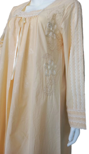 BEIGE soft cotton lace dress 60040-L