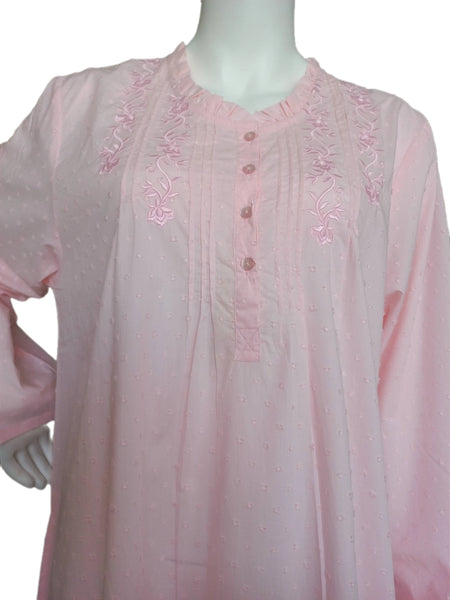 Women's cotton button-up dress 25-12-B-2