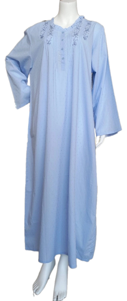 Women's cotton button-up dress 25-12-B-1