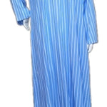 Women's striped long-sleeved cotton dress 25-20-B-2
