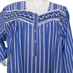 Women's striped long-sleeved cotton dress 25-20-B-1