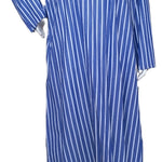 Women's striped long-sleeved cotton dress 25-20-B-1