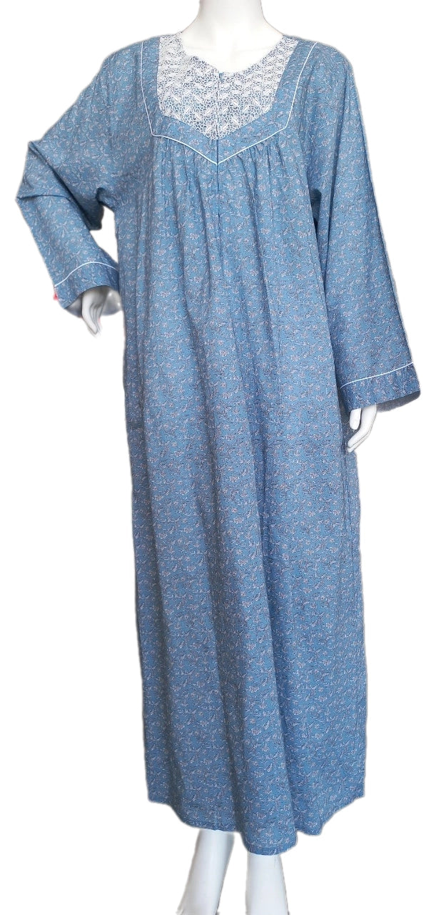 Women's long-sleeved cotton dress 25-17-B-3