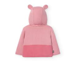 Boboli Baby Hooded Tricot Jacket Pink 109112-3872