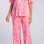 Short Sleeve PJ Set With Cropped Pant N70027