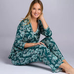 Ellen Tracy + My BrandsJersey 3/4 Sleeve PJ Set w/ Long Pant N70038-315