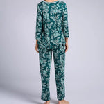 Ellen Tracy + My BrandsJersey 3/4 Sleeve PJ Set w/ Long Pant N70038-315