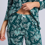 Ellen Tracy + My BrandsJersey 3/4 Sleeve PJ Set w/ Long Pant N70038-315