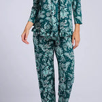 Ellen Tracy + My BrandsJersey 3/4 Sleeve PJ Set w/ Long Pant N70038-315