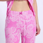 Ellen Tracy + My BrandsShort Sleeve PJ Set w/ Cropped Pant N70058-PINK