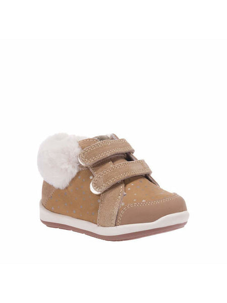 Mayoral Kids Suede Boots with Hoop & Loop Closure Tabac Brown Code: 12-42296-090