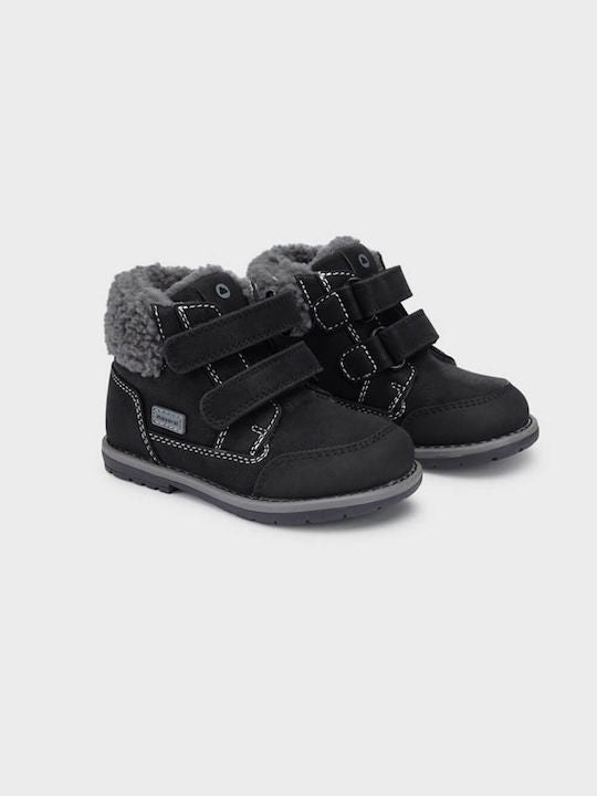 Mayoral Kids Boots with Hoop & Loop Closure Black Code: 12-42344-026