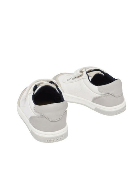 Mayoral Kids Sneakers for Boys with Laces & Strap White Code: 23-41474-048