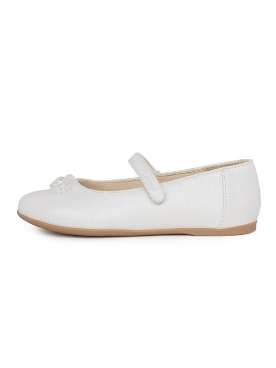 Mayoral Children's Ballet Flats with Scratches White Code: 23-43437-087