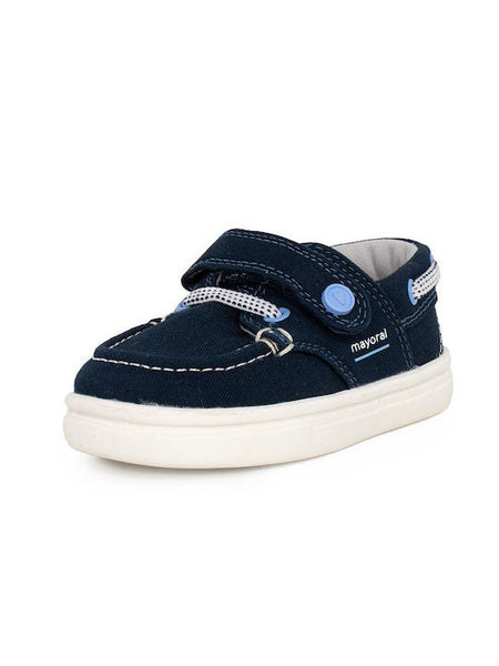 Mayoral Boys Suede Moccasins with Velcro Blue Code: 23-41490-091