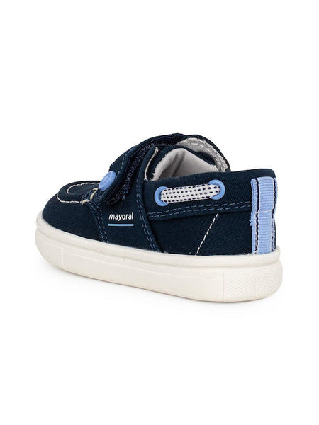 Mayoral Boys Suede Moccasins with Velcro Blue Code: 23-41490-091