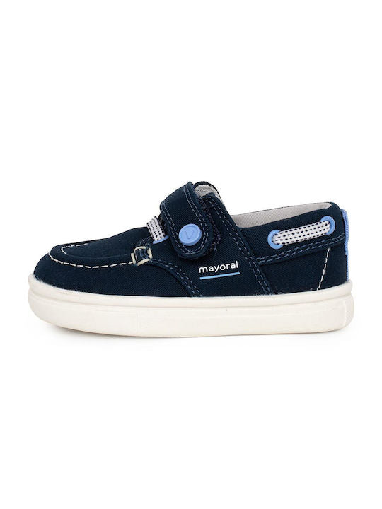 Mayoral Boys Suede Moccasins with Velcro Blue Code: 23-41490-091